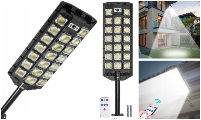 Napelemes utcai lámpa 1500 W