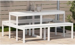 Tömör fenyőfa kerti pad 160 x134x75