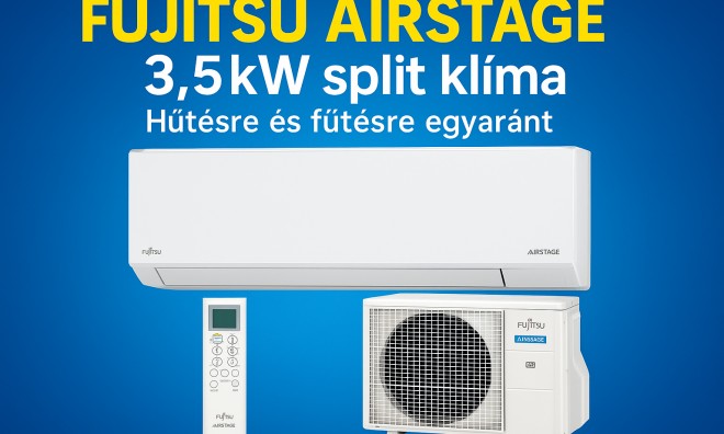 Fujitsu AIRSTAGE 3,5kW split klíma 