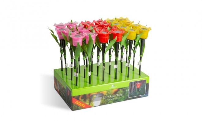 6 db LED-es szolár tulipánlámpa