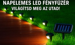 10 LED Járdafény Füzér | Napelemes