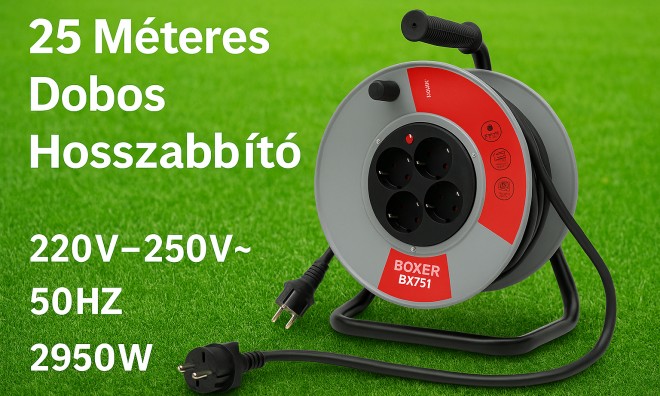 BOXER Dobos hosszabbító – 25 méter
