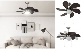 Mennyezeti ventilátor lámpával 76cm