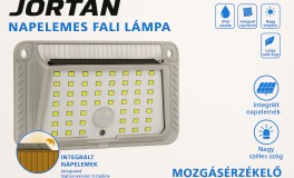 JORTAN Napelemes Fali Lámpa 180°-os