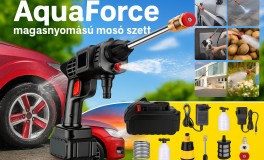 AquaForce magasnyomású mosó szett