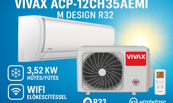 Vivax 3,52kW split klíma WiFi ready