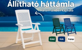5 pozícióban állítható napozószék