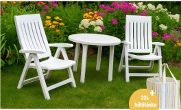 Veranda White – 3 Részes Kerti Szet
