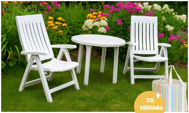 Veranda White – 3 Részes Kerti Szet