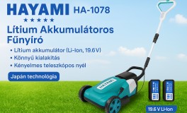 HAYAMI Lítium Akkumulátoros Fűnyíró