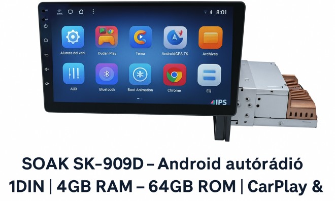 Android autórádió 1DIN | 4GB RAM