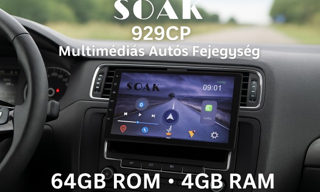 SOAK Multimédiás Autós Fejegység