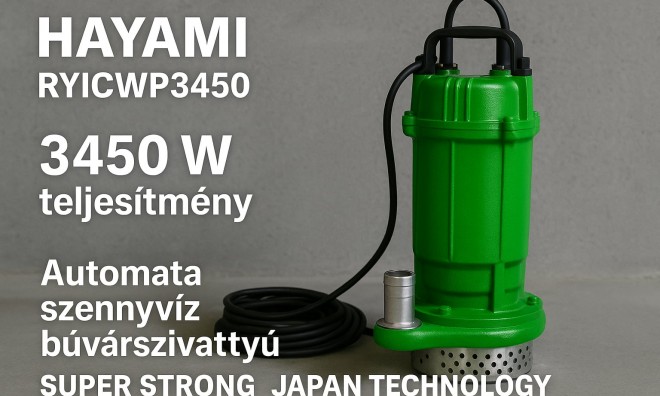 HAYAMI Automata Szennyvíz Szivattyú