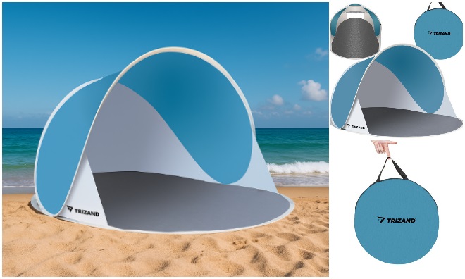 Pop-up kerek nagy strandsátor