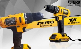Flinke 18V akkus fúró, csavarozó