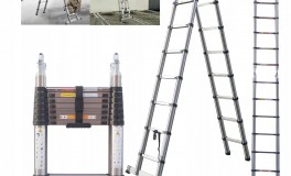 Teleszkópos alumínium létra 2x3,6m
