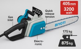 BIYOTI Elektromos Láncfűrész 3200W
