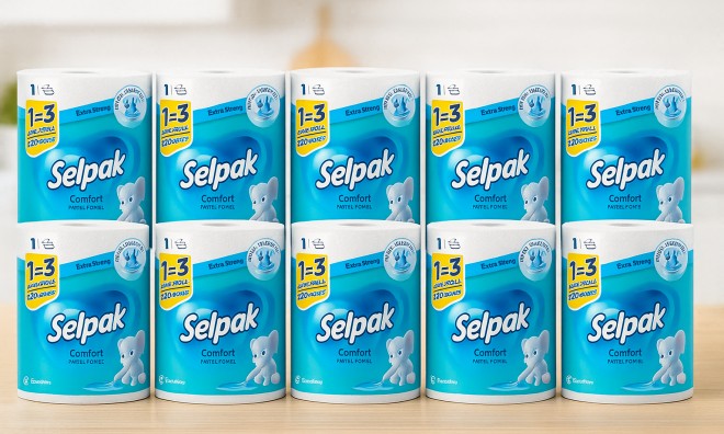 10 db SELPAK 2 rétegű papír törlő