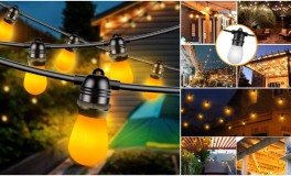 LED Kültéri Fényfüzér 15m IP65