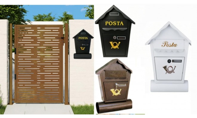 Postaláda újságtartóval
