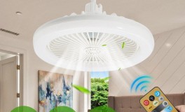 E27 mennyezeti ventilátor +LED fény