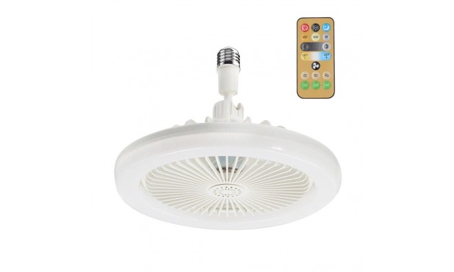 E27 mennyezeti ventilátor +LED fény 2