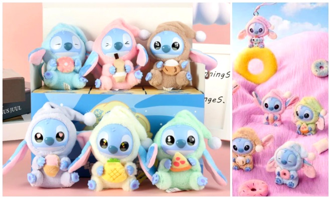 Stitch Labubu stílusú plüssjáték