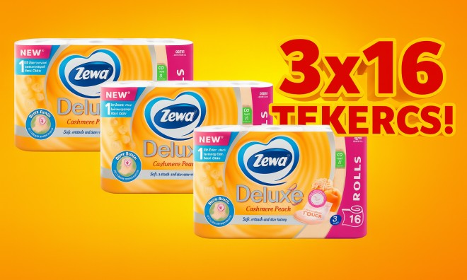 3x16 tekercs Zewa Deluxe wc papír