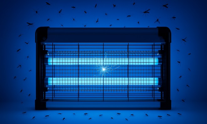 LED Szúnyog- és Légycsapda Lámpa 6W