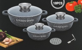 KitchenQueen 10 Részes Edénykészlet