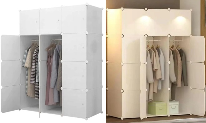 Moduláris Push-Fit Gardróbszekrény