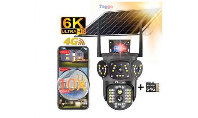 12 MP 4G kültéri megfigyelő kamera 