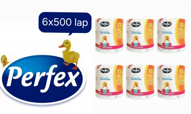 6db Perfex Deluxe papírtörlő