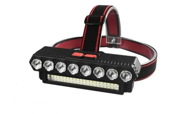 Újratölthető fejlámpa 10+25 SMD LED