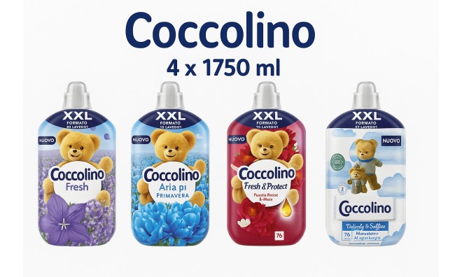 4x1750 ml Coccolino öblítő XXL Pack