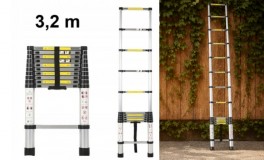 Teleszkópos alumínium létra - 3,2 m