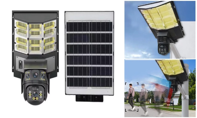 AI V380 Pro 2in1 Solar kamera+lámpa