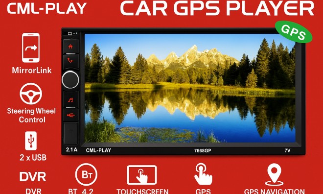 GPS Autós Multimédia Lejátszó