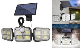 171 LED-es napelemes fali lámpa