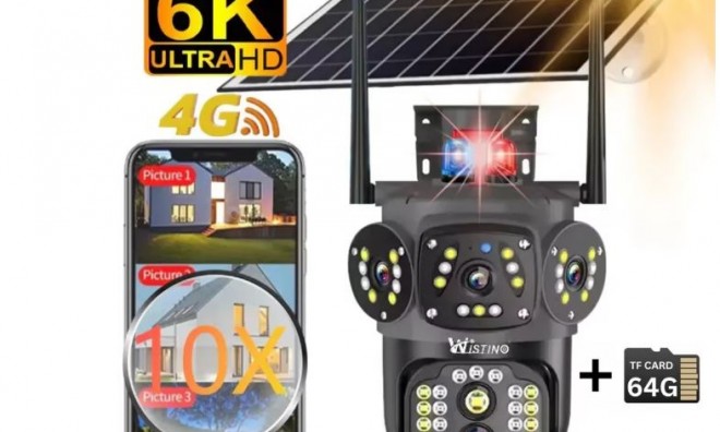 12 MP 4G kültéri megfigyelő kamera 