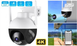Ultra HD 4K, 5X zoom Wifi IP kamera