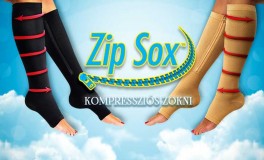 Zipzáras kompressziós zokni