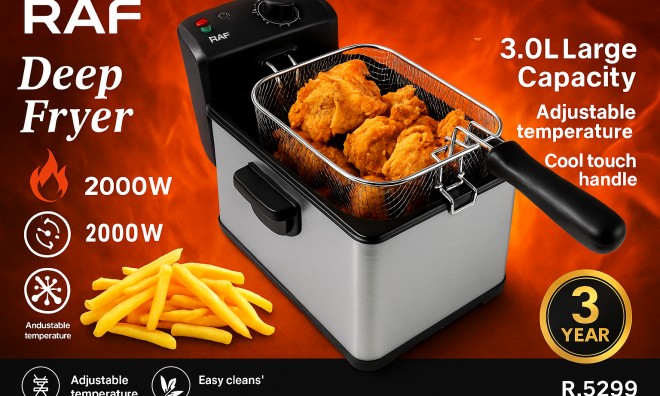 RAF Professzionális fritőz 3L 2000W