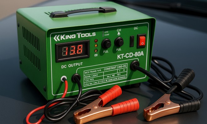 King Tools Digitális Akkutöltő