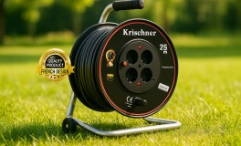 Krischne 25m prémium fém kábeldob