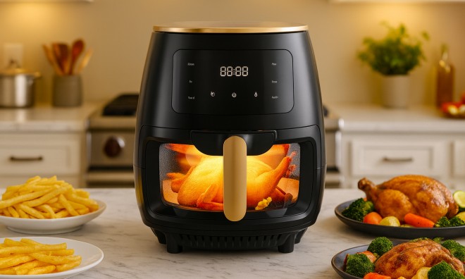 KIMIYO LCD kijelzős Air Fryer 6L
