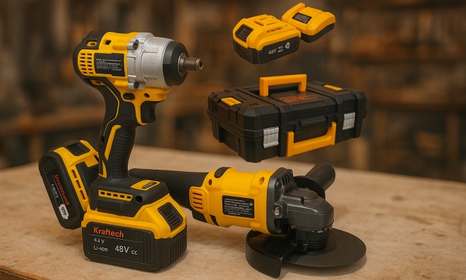 Kraftech 2x48V akkus szerszám szett