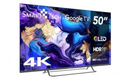 SmartTech 50''QLED Google,4K UHD TV