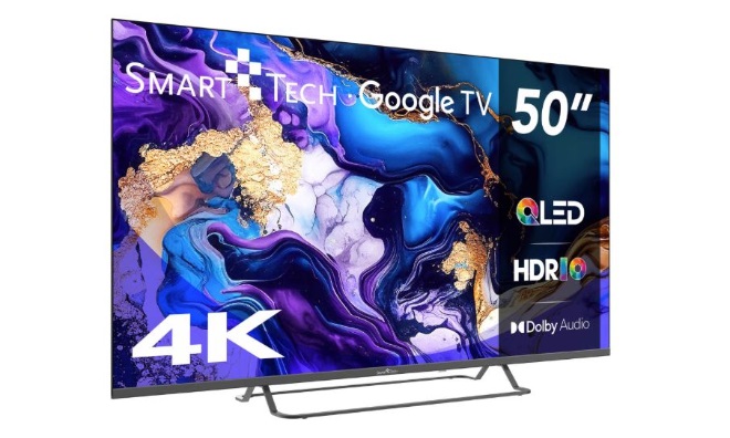 SmartTech 50''QLED Google,4K UHD TV