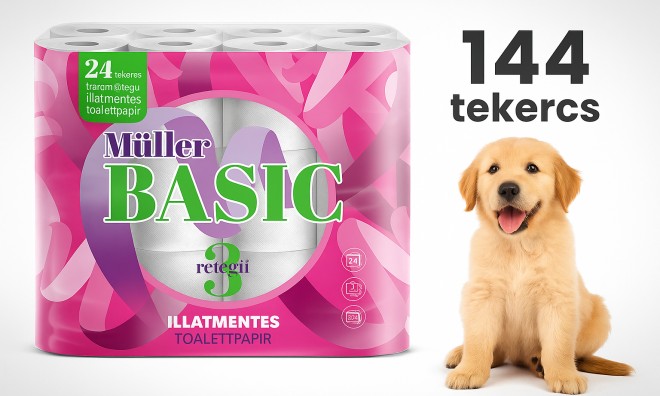 MÜLLER Basic 6x24 tekercs WC papír